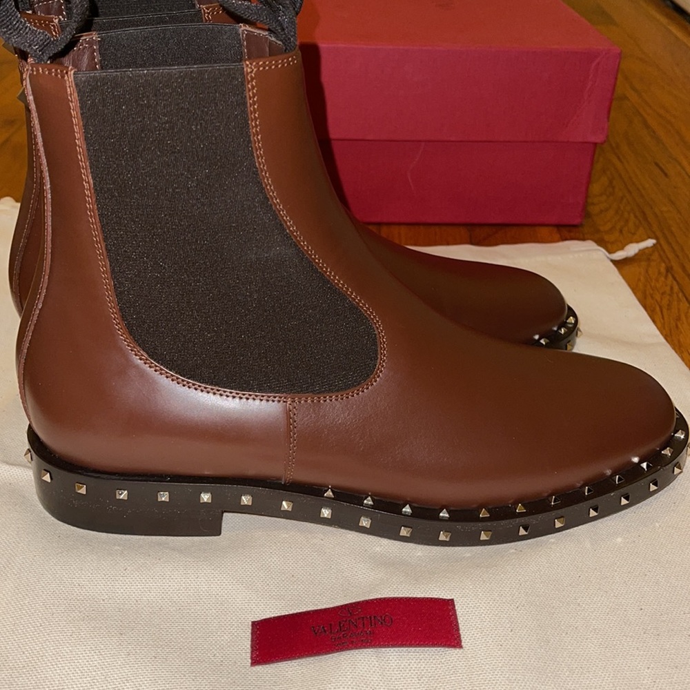 VALENTINO GARAVANI Rockstud beatle Chelsea boots - Picture 3 of 6